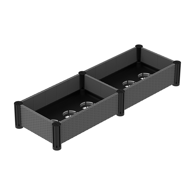 모조 등나무 플라스틱 정원 침대 6x 15cm 포스트 BGB2U10030